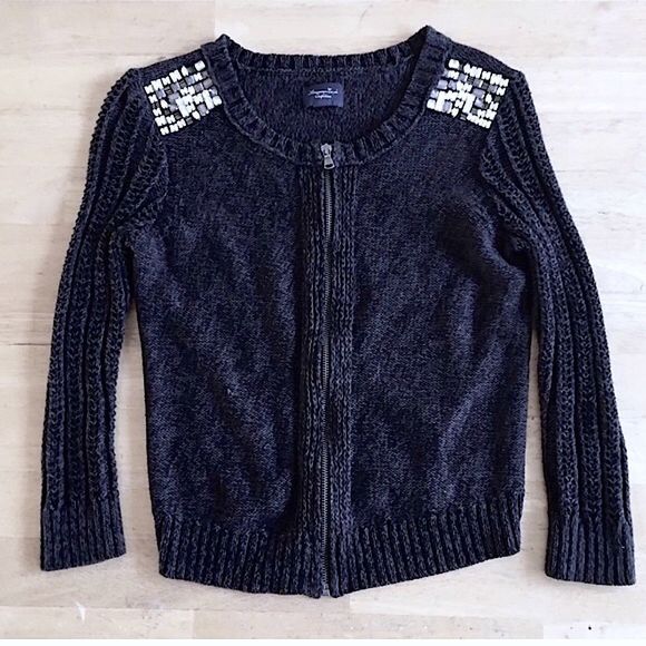 American Eagle Outfitters Sweaters - AMERICAN EAGLE Crystal Embellished Cardigan - NO HAGGLING